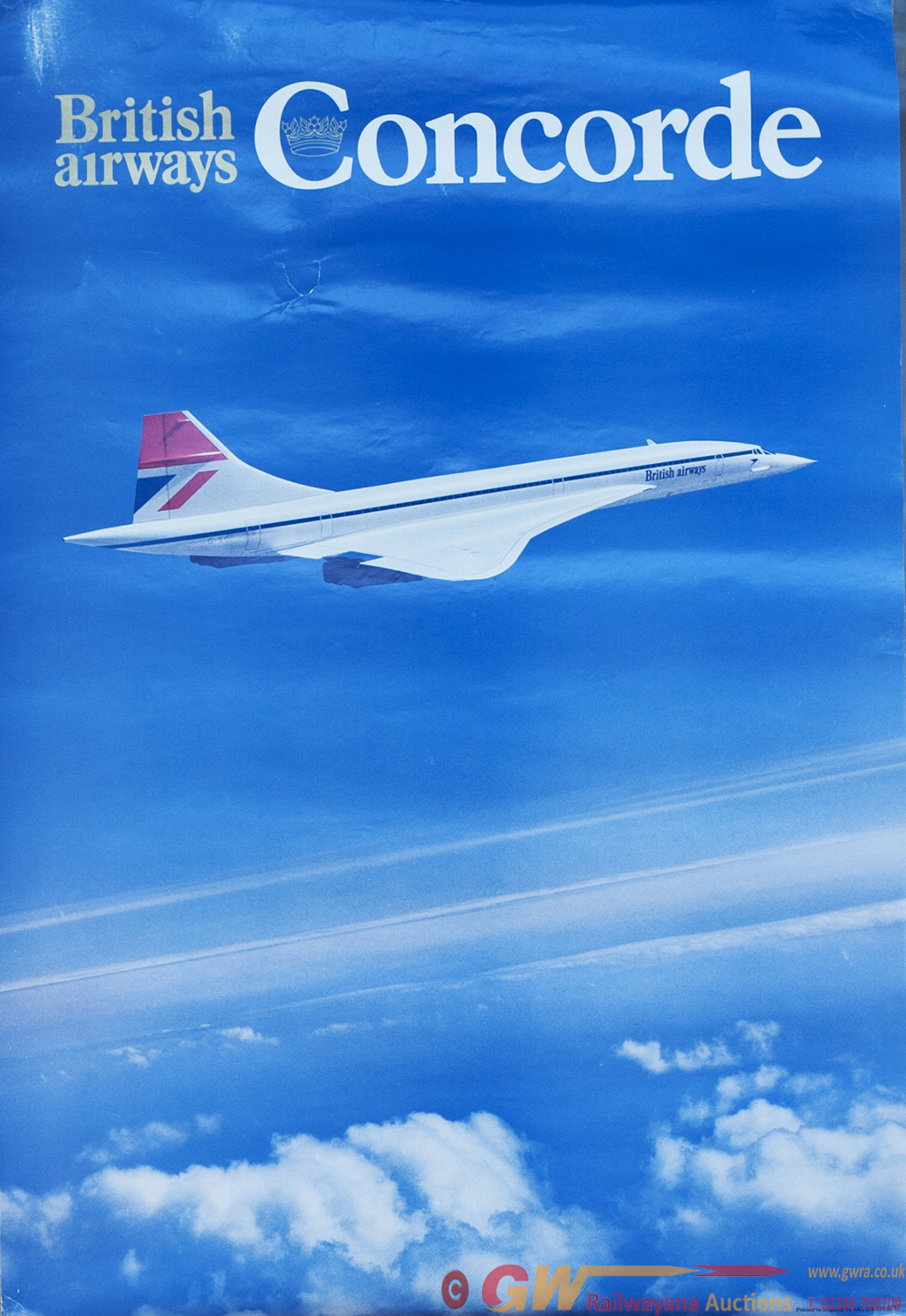 Poster BRITISH AIRWAYS CONCORDE, Double Crown 20in - Posters